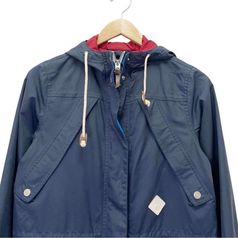 Burton DryRide Hooded Raincoat Windbreaker Navy Blue Size Small Anorak Jacket - Picture 7 of 12